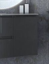 Шкафчик подвесной Cezares с одной распашной створкой, левый 44229 Antracite, 34x41x55